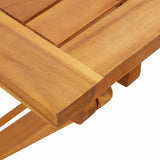 NNEVL Folding Garden Table 90x52.5x65 cm Solid Wood Acacia