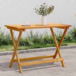 NNEVL Folding Garden Table 90x52.5x65 cm Solid Wood Acacia