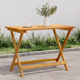 NNEVL Folding Garden Table 90x52.5x65 cm Solid Wood Acacia