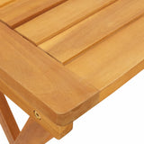 NNEVL Folding Garden Table 50x36x60 cm Solid Wood Acacia