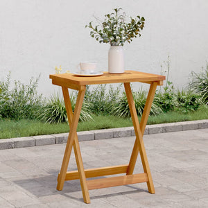 NNEVL Folding Garden Table 50x36x60 cm Solid Wood Acacia