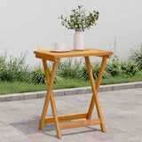NNEVL Folding Garden Table 50x36x60 cm Solid Wood Acacia