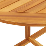 NNEVL Folding Balcony Table 90x60x72 cm Solid Wood Acacia