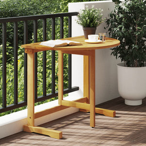 NNEVL Folding Balcony Table 90x60x72 cm Solid Wood Acacia