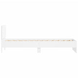 NNEVL Bed Frame with Headboard White 90x190 cm Engineered wood