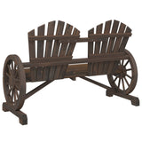 NNEVL Garden Adirondack Chair 2-Seater Solid Wood Fir