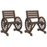 NNEVL Garden Chairs 2 pcs 58x58x78.5 cm Solid Wood Fir