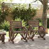 NNEVL Garden Chairs 2 pcs 58x58x78.5 cm Solid Wood Fir