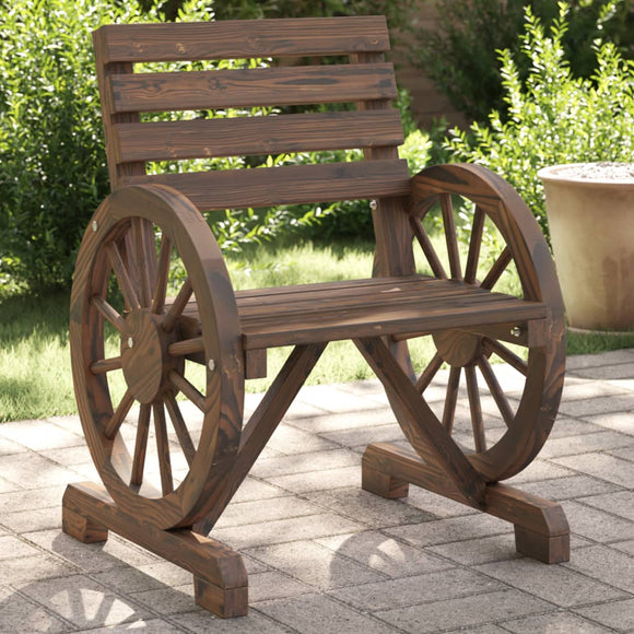 NNEVL Garden Chairs 2 pcs 58x58x78.5 cm Solid Wood Fir