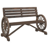 NNEVL Garden Bench 2-Seater Solid Wood Fir