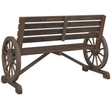 NNEVL Garden Bench 2-Seater Solid Wood Fir
