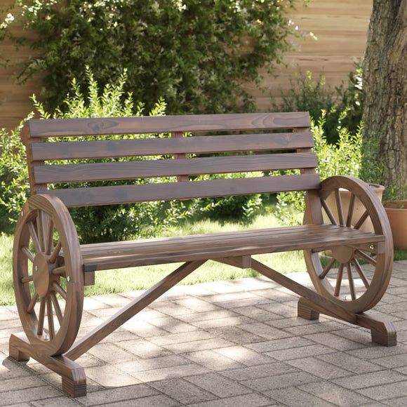 NNEVL Garden Bench 2-Seater Solid Wood Fir