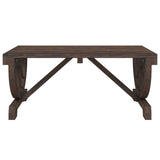 NNEVL Garden Coffee Table 90x50x40 cm Solid Wood Fir
