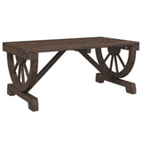 NNEVL Garden Coffee Table 90x50x40 cm Solid Wood Fir