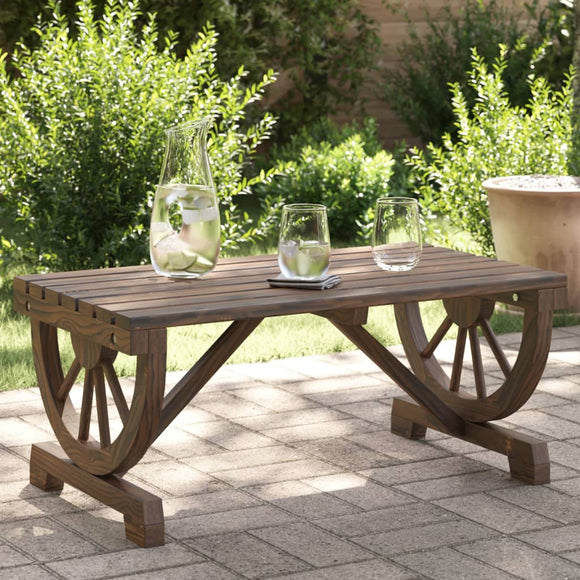 NNEVL Garden Coffee Table 90x50x40 cm Solid Wood Fir