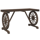 NNEVL Garden Table 115x55x65 cm Solid Wood Fir
