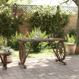 NNEVL Garden Table 115x55x65 cm Solid Wood Fir