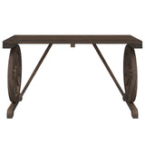 NNEVL Garden Table 115x55x65 cm Solid Wood Fir