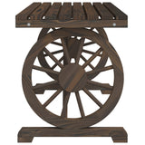 NNEVL Garden Table 115x55x65 cm Solid Wood Fir