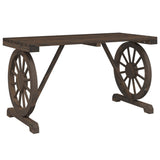 NNEVL Garden Table 115x55x65 cm Solid Wood Fir