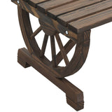 NNEVL Garden Table 115x55x65 cm Solid Wood Fir