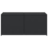 NNEVL Garden Storage Box Black 283L Poly Rattan