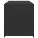 NNEVL Garden Storage Box Black 283L Poly Rattan
