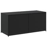 NNEVL Garden Storage Box Black 283L Poly Rattan