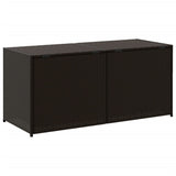 NNEVL Garden Storage Box Brown 283L Poly Rattan