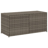 NNEVL Garden Storage Box Grey 283L Poly Rattan