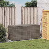NNEVL Garden Storage Box Grey 283L Poly Rattan