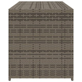 NNEVL Garden Storage Box Grey 283L Poly Rattan
