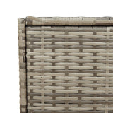 NNEVL Garden Storage Box Grey 283L Poly Rattan