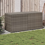 NNEVL Garden Storage Box Grey 283L Poly Rattan