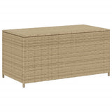 NNEVL Garden Storage Box Mix Beige 190L Poly Rattan