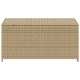 NNEVL Garden Storage Box Mix Beige 190L Poly Rattan