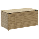 NNEVL Garden Storage Box Mix Beige 190L Poly Rattan