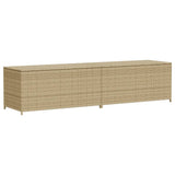 NNEVL Garden Storage Box Mix Beige 469L Poly Rattan