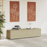 NNEVL Garden Storage Box Mix Beige 469L Poly Rattan