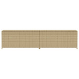 NNEVL Garden Storage Box Mix Beige 469L Poly Rattan