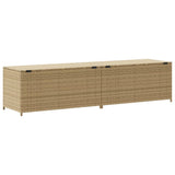 NNEVL Garden Storage Box Mix Beige 469L Poly Rattan