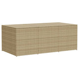NNEVL Garden Storage Box Mix Beige 984L Poly Rattan