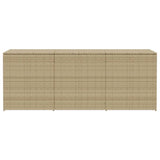 NNEVL Garden Storage Box Mix Beige 984L Poly Rattan