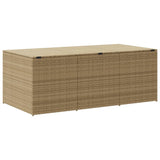 NNEVL Garden Storage Box Mix Beige 984L Poly Rattan