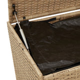 NNEVL Garden Storage Box Mix Beige 984L Poly Rattan