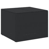 NNEVL Garden Storage Box Black 291L Poly Rattan