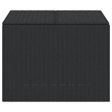 NNEVL Garden Storage Box Black 291L Poly Rattan