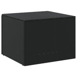 NNEVL Garden Storage Box Black 291L Poly Rattan