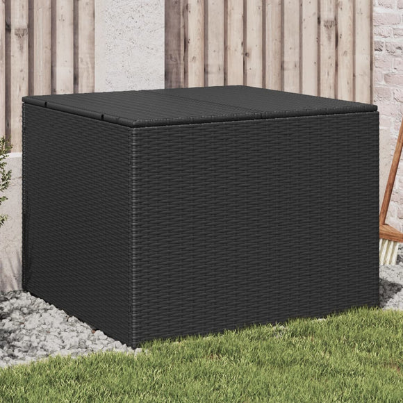 NNEVL Garden Storage Box Black 291L Poly Rattan