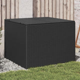 NNEVL Garden Storage Box Black 291L Poly Rattan